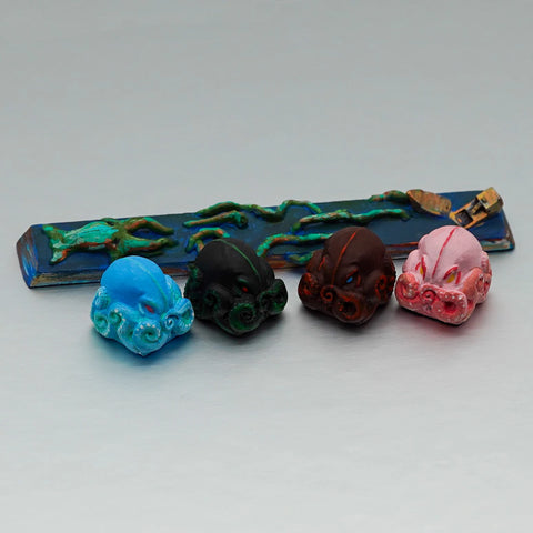 Cthulhu Bundle Keycap1U*2+6.25U*1 - Skull Digi keycap - KEYCAPIST