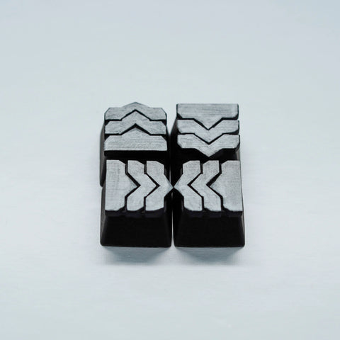 Silver Arrows Keycaps - Painted Arrows Keycaps -KEYCAPIST