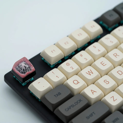 The Sakura Mountain Hand Painted Keycaps - KEYCAPIST