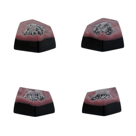 The Sakura Mountain Hand Painted Keycaps - KEYCAPIST